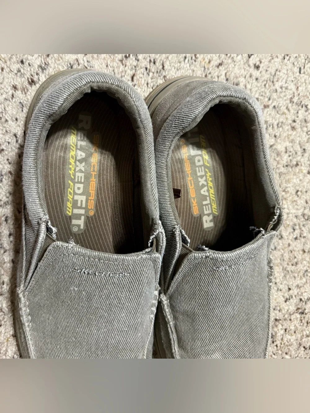 Skechers Men's Slip-On Canvas Loafers in Tan